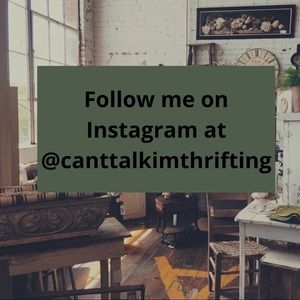 FOLLOW ME ON INSTAGRAM AAT @canttalkimthrifting for Live sales and vintage goods